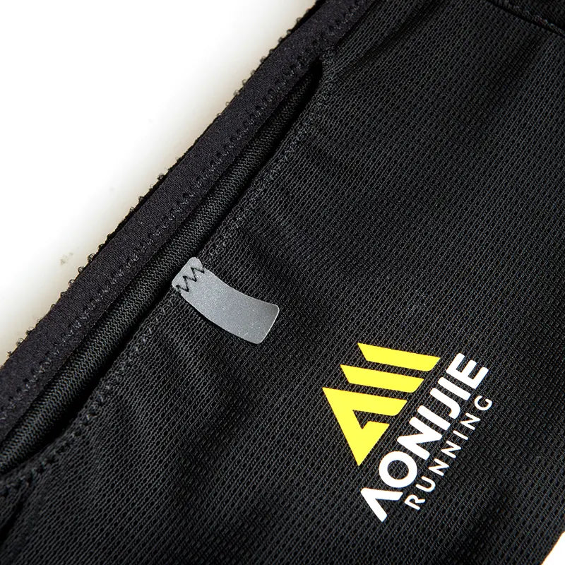 Aonijie W8122 Running BLACK WAIST BELT BAG - LARGE