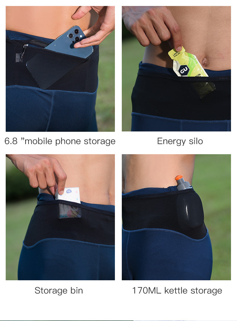 Aonijie FM5120 Tight Lightweight Sports Compression Shorts for Men- BLACK