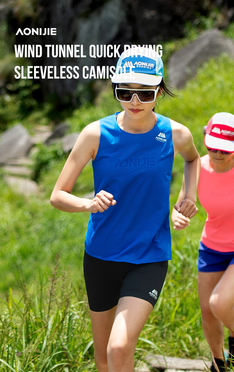 AONIJIE FW6189 Quick Drying Breathable Running Sleeveless Vest for Women- PINK