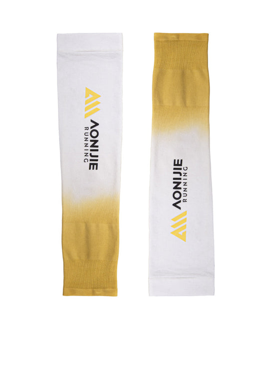 AONIJIE E4121 Running UV Protection Arm Sleeves - WHITE