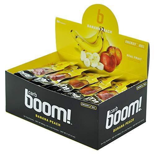 BANANA PEACH Carb Boom Energy Gel Single Serve Packet Sachet 41g