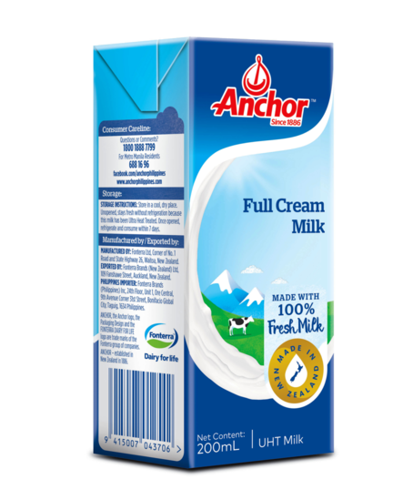 Anchor FULL CREAM MILK 1 Liter x 12