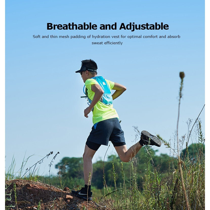 Aonijie 5L Hydration Backpack Running Vest - MINT GREEN (Vest only)