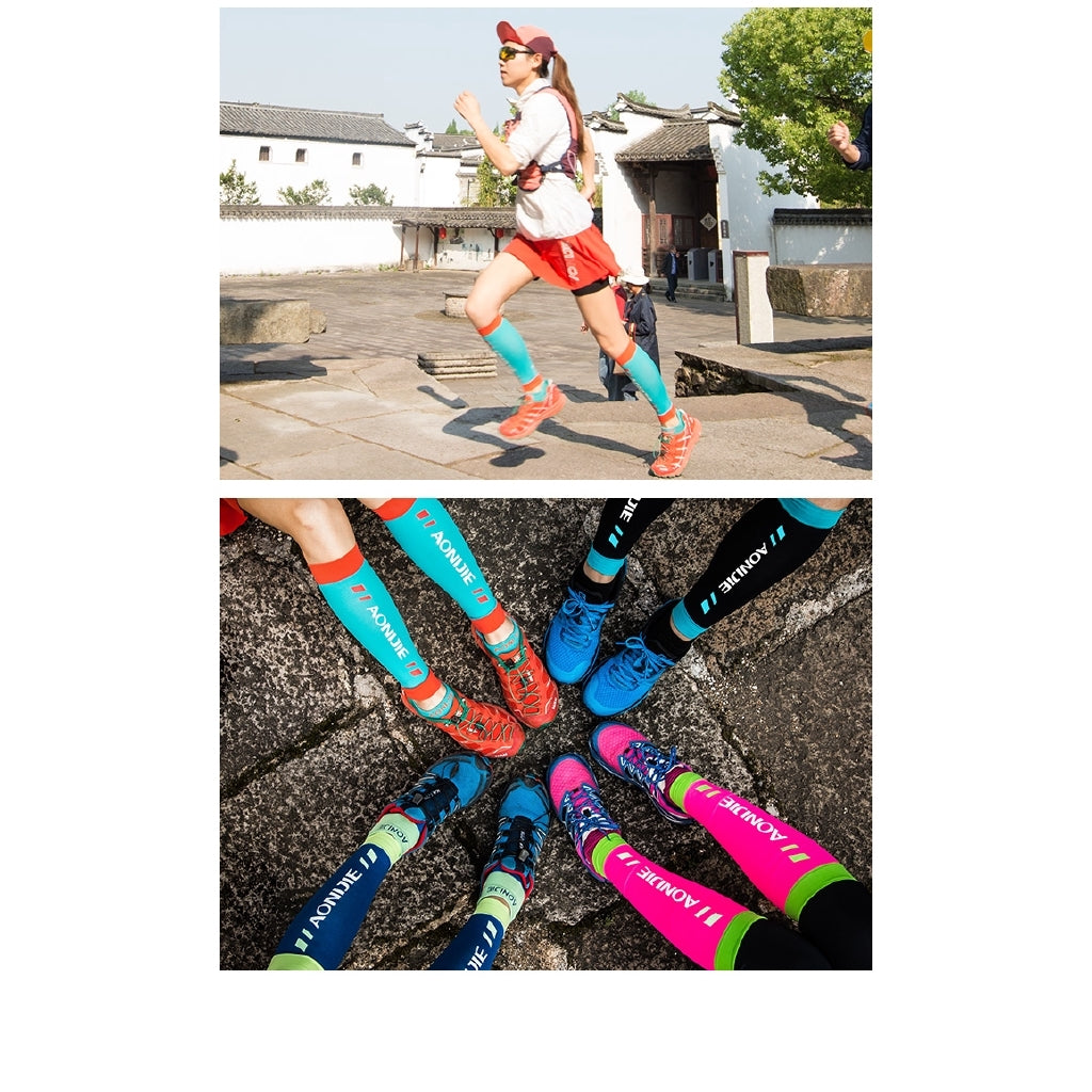 Aonijie CALF COMPRESSION LEG SLEEVES - BLACK LARGE