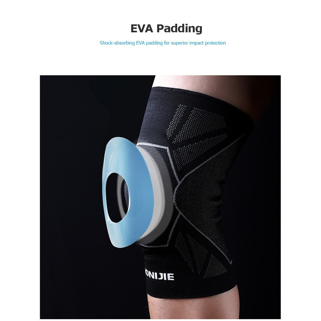 Aonijie COMPRESSION KNEE PAD 1PC Knee Brace Support - BLACK MEDIUM
