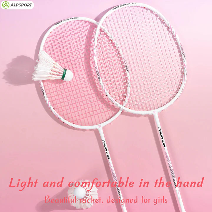 ALPSPORT CY 8U/G5 22-28Lbs Lightweight Carbon Fiber Badminton Racket (Single)