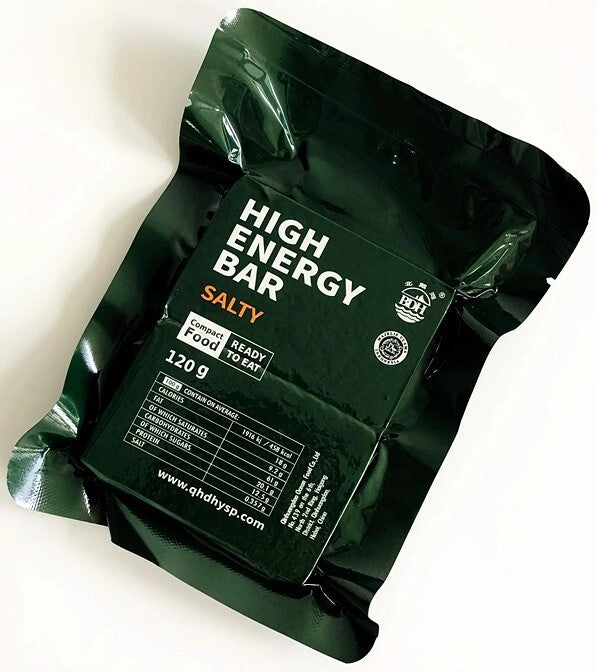High Energy Bar 120g - Exp. Date  April 2045 - SALTY