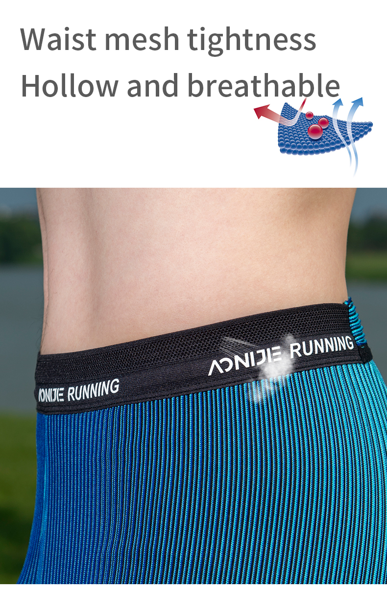Aonijie MEN'S TIGHT SHORTS FM5168 - BLUE MEDIUM