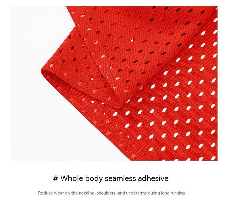 Sportex Ultra Light 61G Seamless Quick Dry Running Singlet for Men & Women - RED