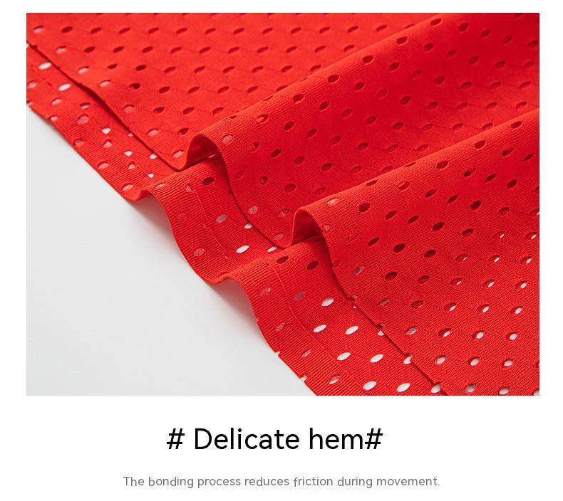 Sportex Ultra Light 61G Seamless Quick Dry Running Singlet for Men & Women - RED