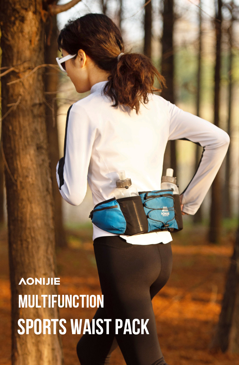 Aonijie W8120 Large Capacity SPORTS WAIST BELT BAG - ARMY GREEN