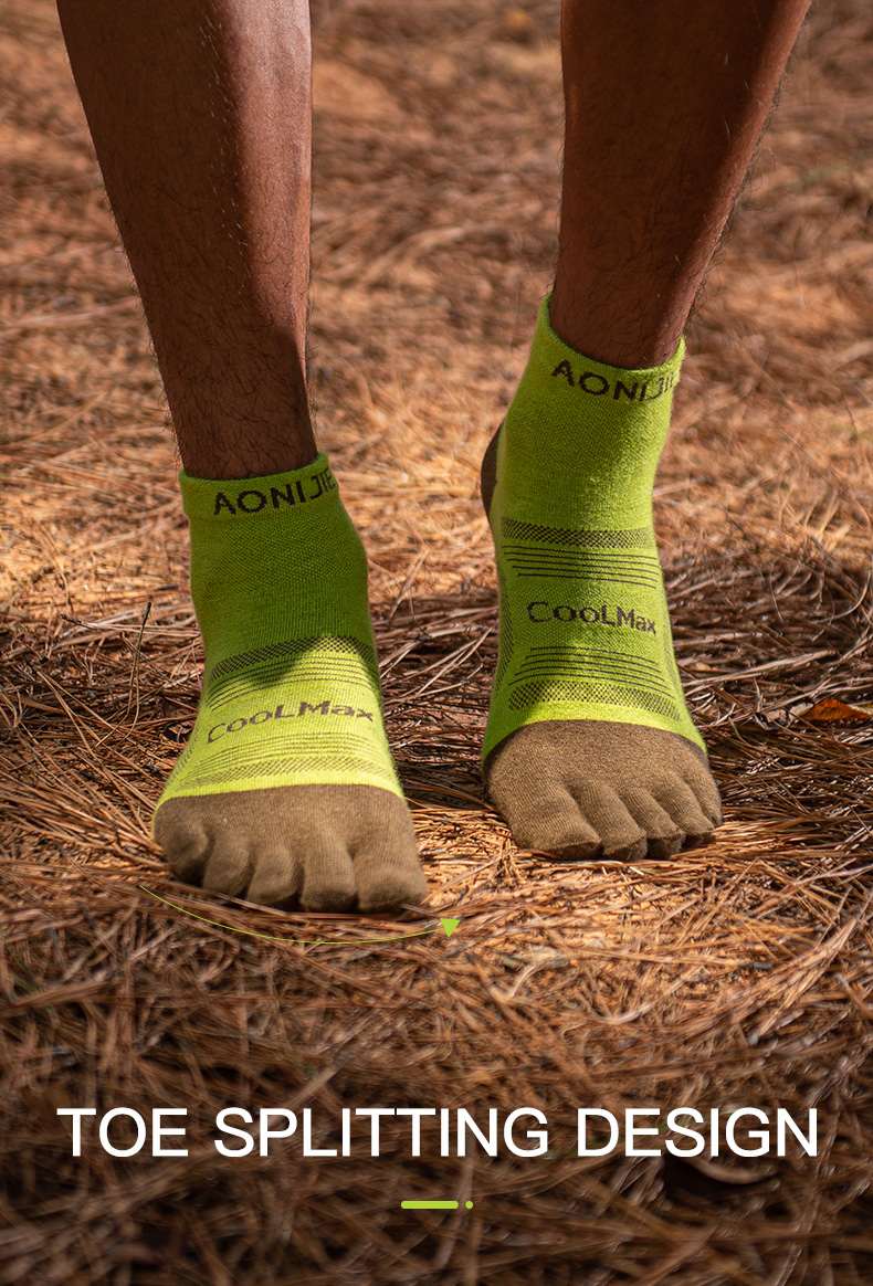 Aonijie E4838 Running TOE SOCKS 3 Pairs - LARGE