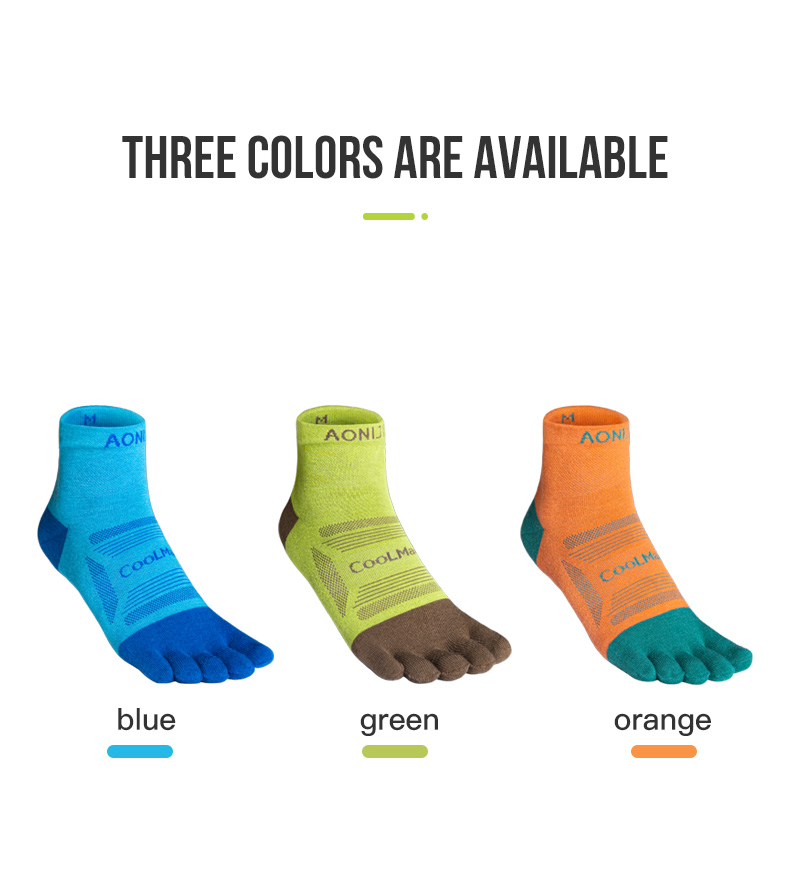 Aonijie E4838 Running TOE SOCKS 3 Pairs - LARGE