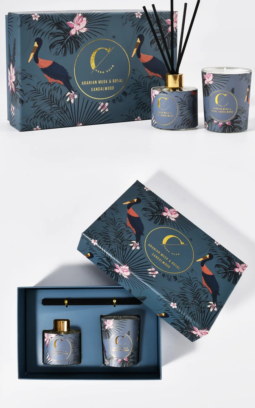 Citta Home Fragrance SCENTED CANDLE and REED DIFFUSER - Gift Box for Souvenirs/gifts