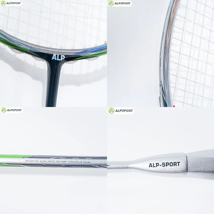 ALPSPORT TJTP 7U/G6 24-30lbs Full Carbon Fiber Badminton Racket
