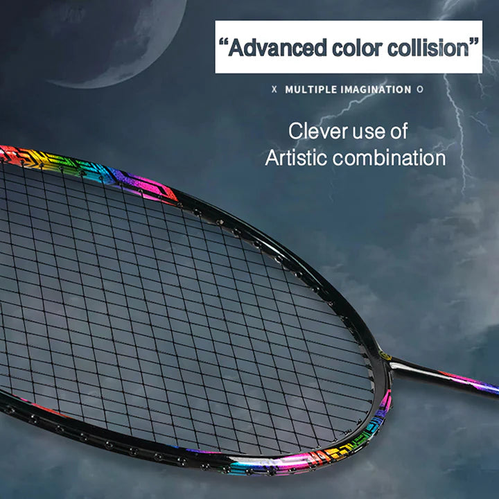 ALPSPORT XC 4U/G4 32Lbs Carbon Fiber Badminton Racket- Blue (Single)