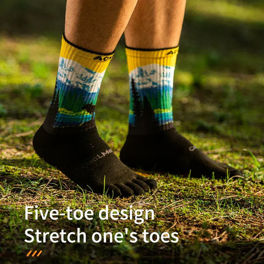 Aonijie Calf Toe Socks Model no. E4843 - SNOW