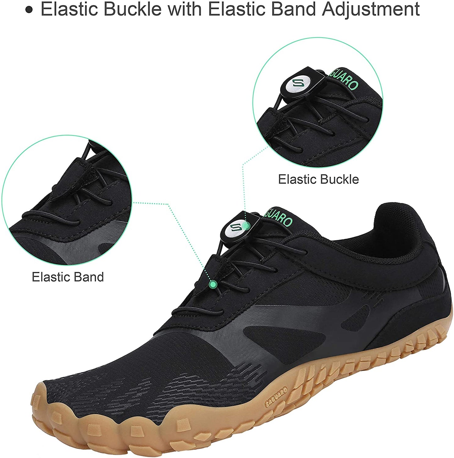 Saguaro Vitality III Minimalist Running Shoes (Barefoot) - KHAKI