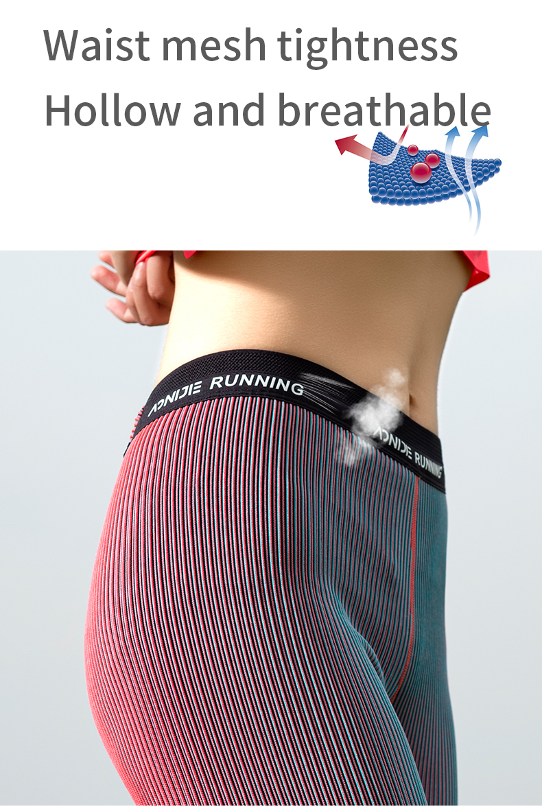 Aonijie FW5177 Running Sports COMPRESSION SHORTS for Women -- RED LARGE