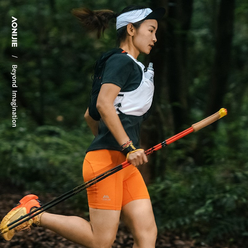 2 pcs Aonijie E4212 Full Carbon Fiber Trekking Pole 120cm - Black/Red