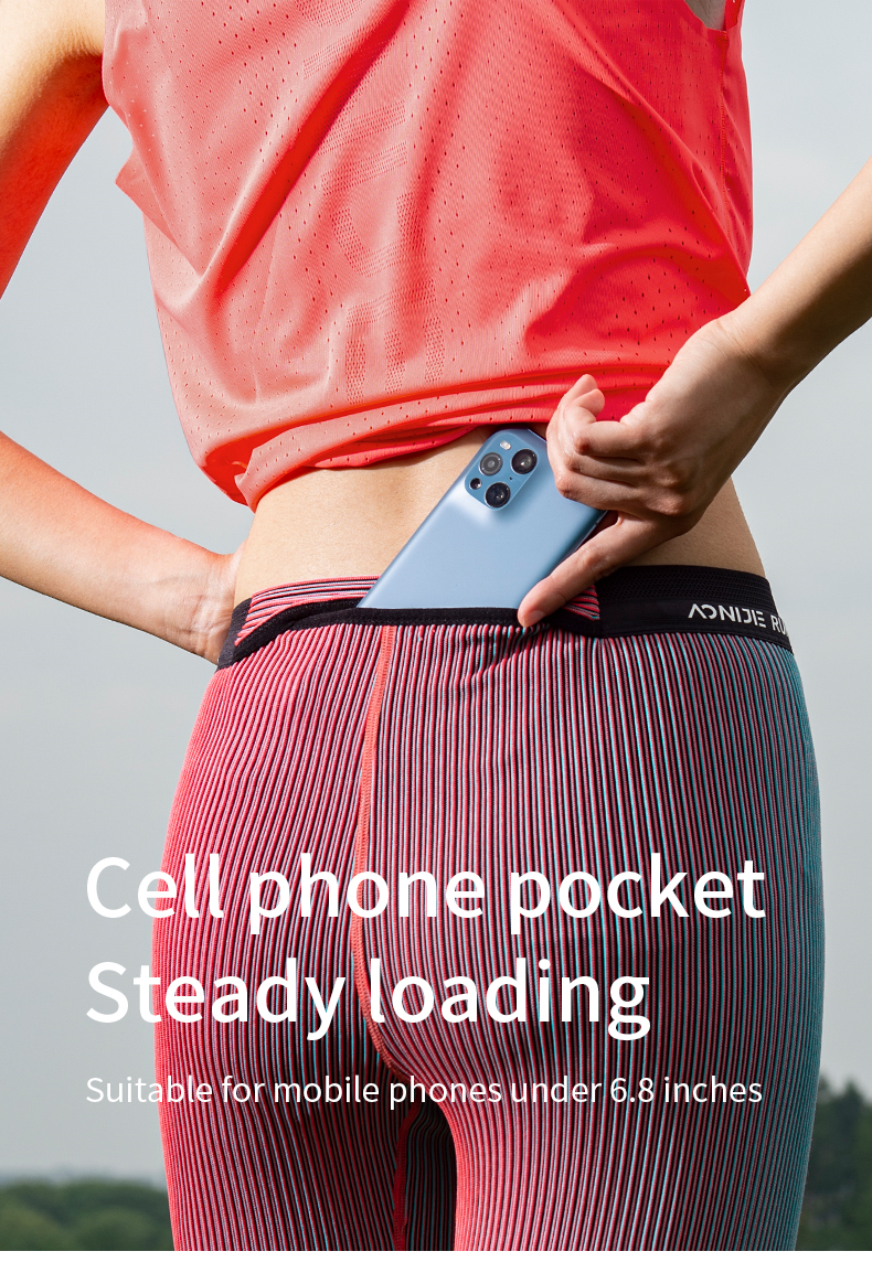 Aonijie FW5177 Running Sports COMPRESSION SHORTS for Women -- RED LARGE