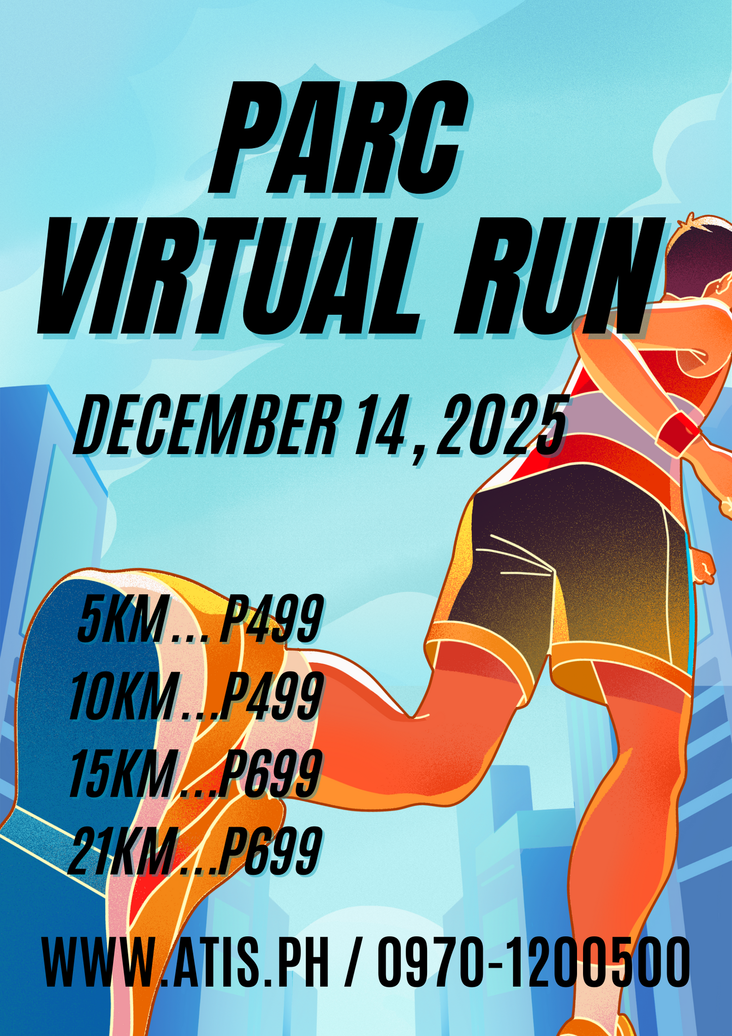 DECEMBER 14 - PARC VIRTUAL RUN 5km, 10km, 15km & 21km