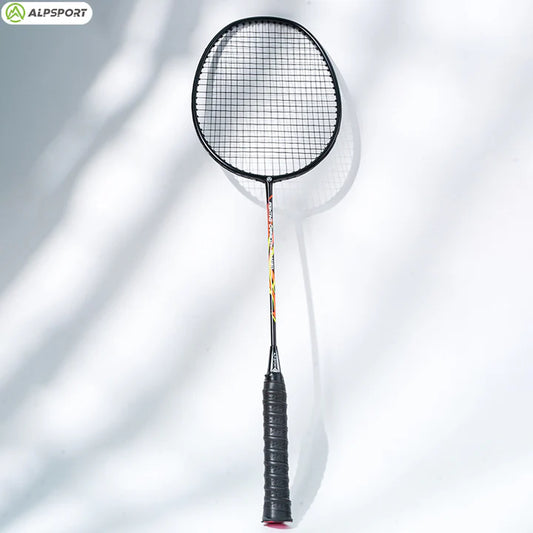 ALPSPORT LT 4U/G4 Carbon Fiber Badminton Racket - Black