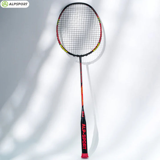 ALPSPORT SR 9U/G5 24-35Lbs Double-edged Carbon Fiber Badminton Racket