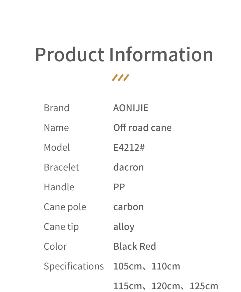 2 pcs Aonijie E4212 Full Carbon Fiber Trekking Pole 120cm - Black/Red