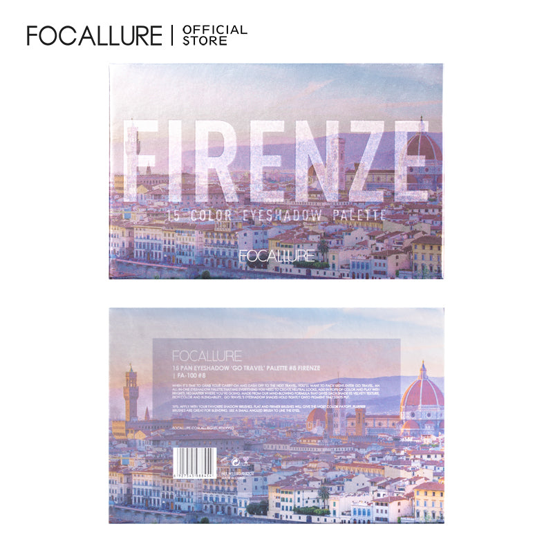 Focallure 15 Pan Eyeshadow 'Go travel ' Palette #8 Hi Firenze FA100
