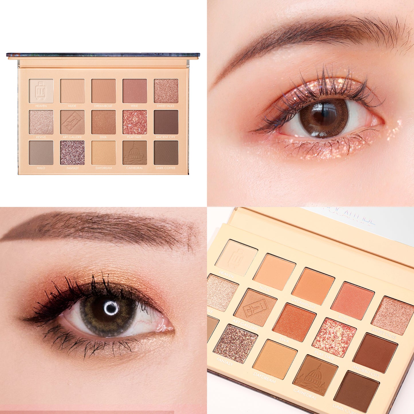 Focallure 15 Pan Eyeshadow 'Go travel ' Palette #8 Hi Firenze FA100
