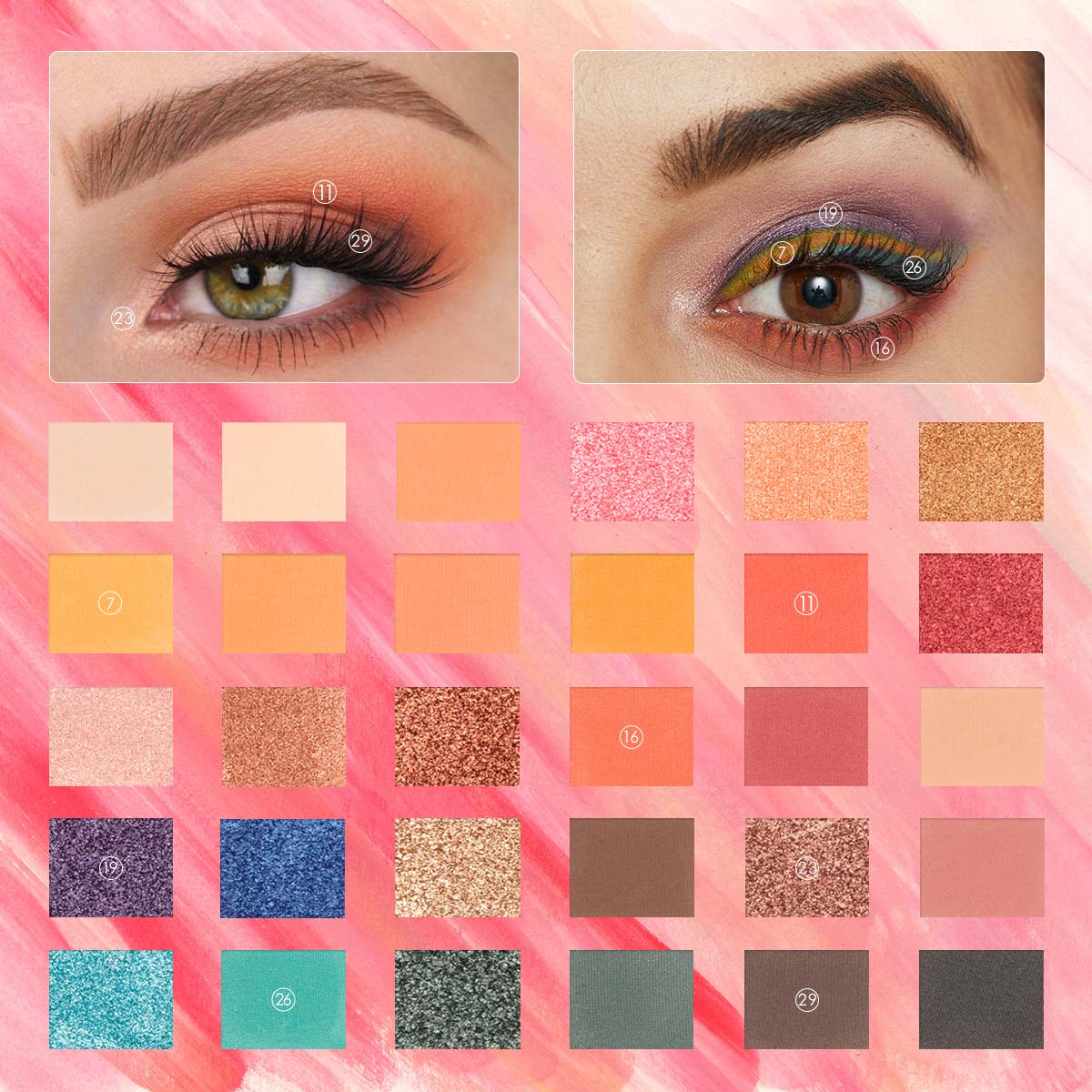 Focallure 30-Pan Eyeshadow Palette "Endless Possibilites" Collection #C30 FA82