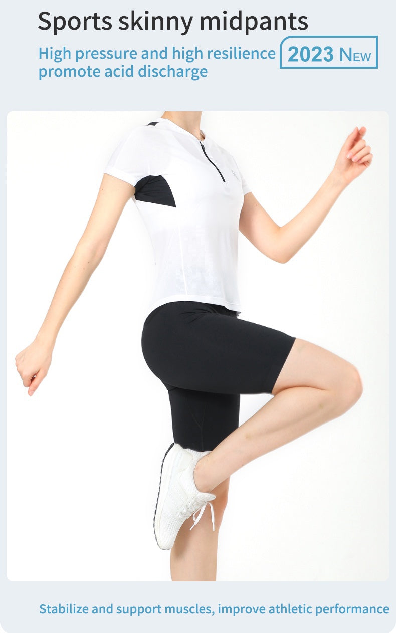 Aonijie FW5149 Outdoor Running Compression Shorts for Women - BLACK