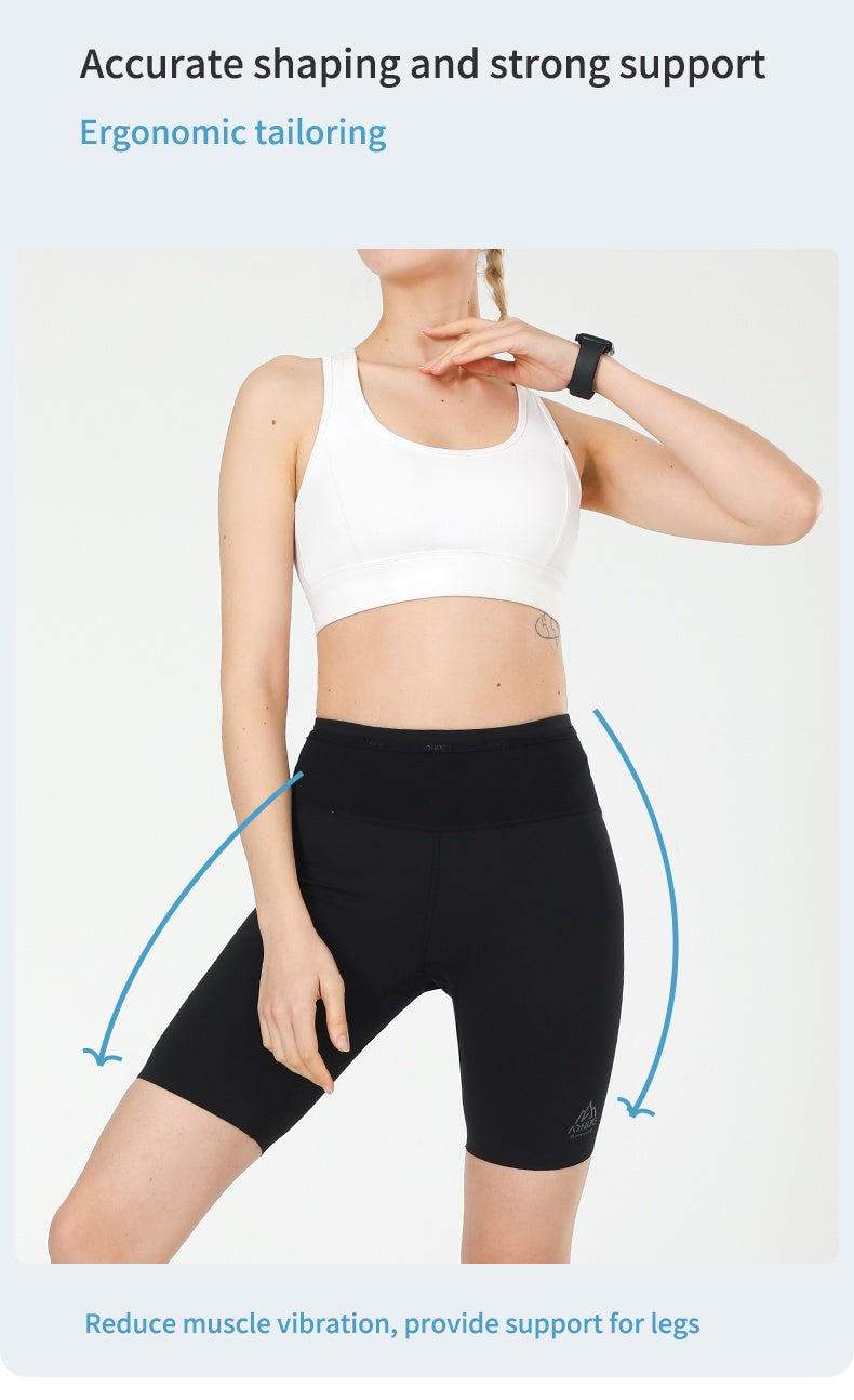 Aonijie FW5149 Outdoor Running Compression Shorts for Women - BLACK