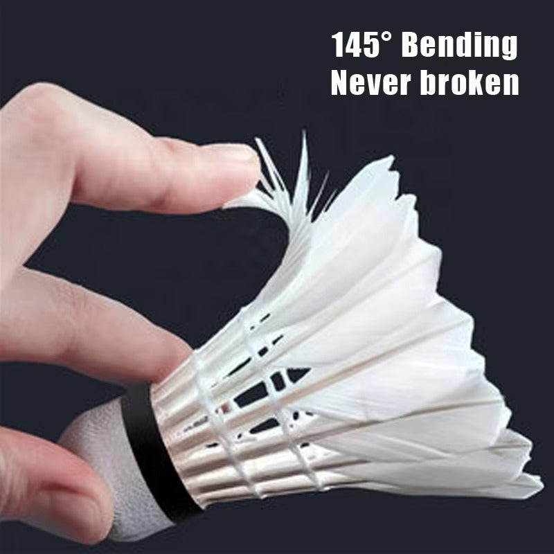 ALPSPORT 808 12pcs/Tube WHITE Goose Feather Shuttlecocks