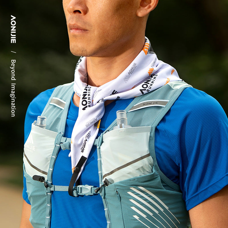 Aonijie E4427 Sports Ice Cooling Towel - White