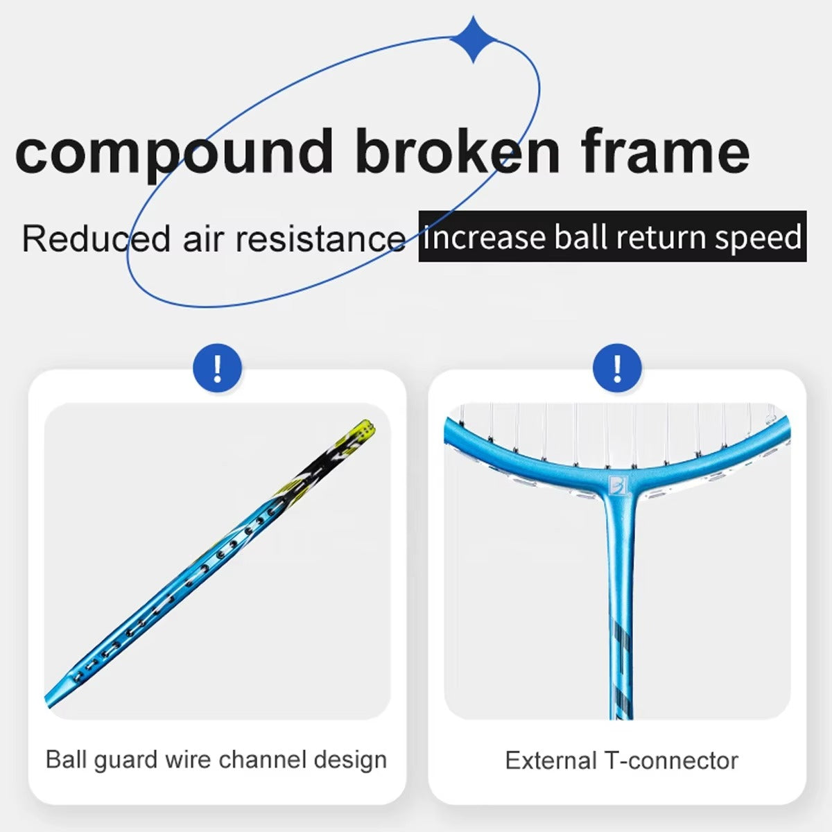 ALPSPORT POWER 3U G4 Carbon Fiber Badminton Racket- Black