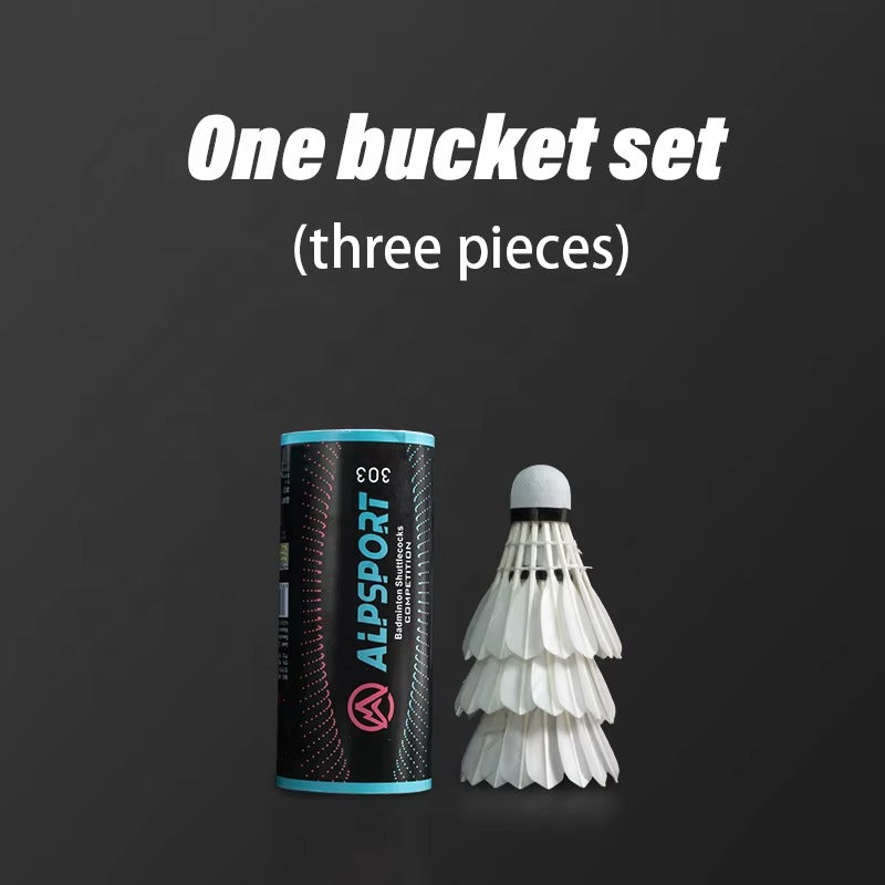 ALPSPORT 303 Goose Feather Badminton Shuttlecocks- 3pcs/Tube