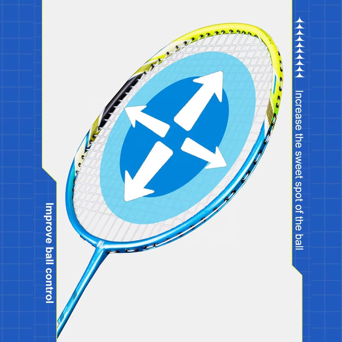 ALPSPORT POWER 3U G4 Carbon Fiber Badminton Racket- Black