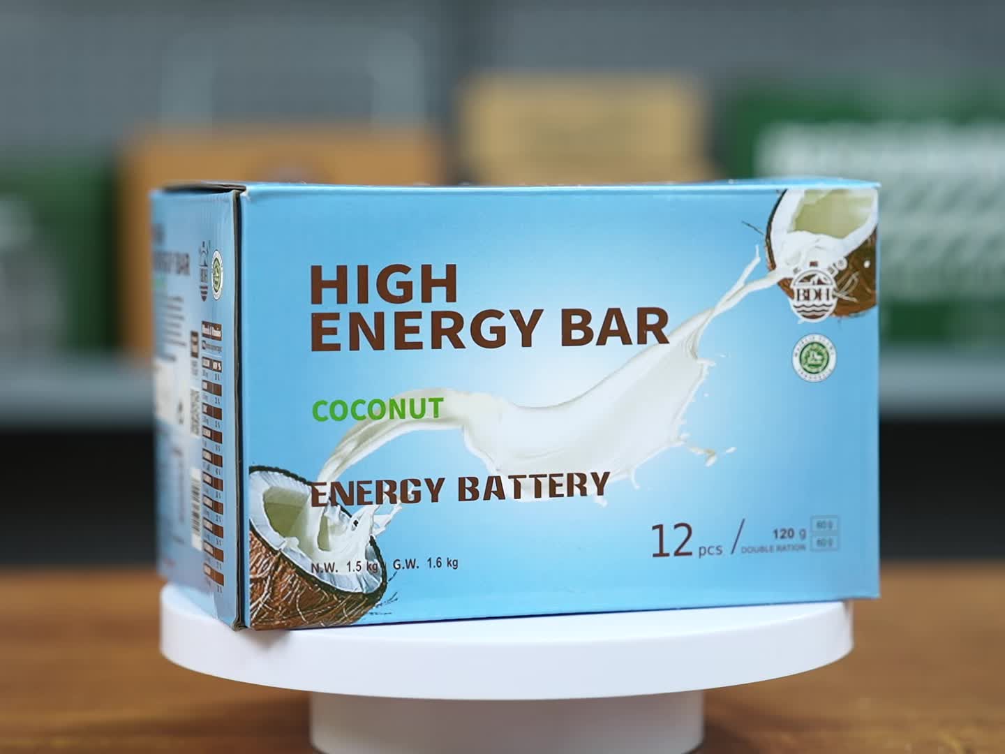 COCONUT High Energy Bar 120g x 12 pcs (1 Box) - Exp. Date 2044