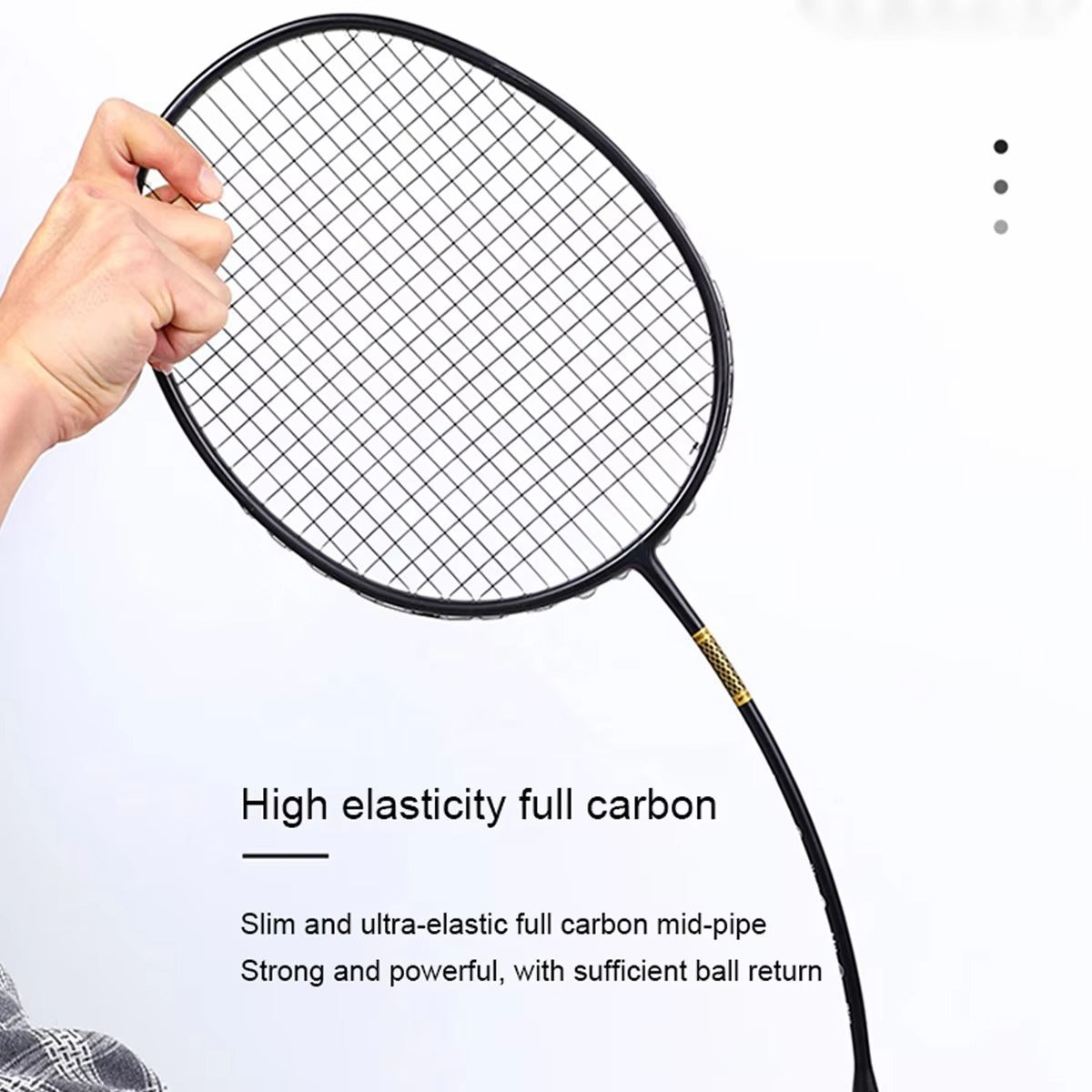 ALPSPORT ZJ 5U/G5 32Lbs Superlight Carbon Fiber Badminton Racket (Single)