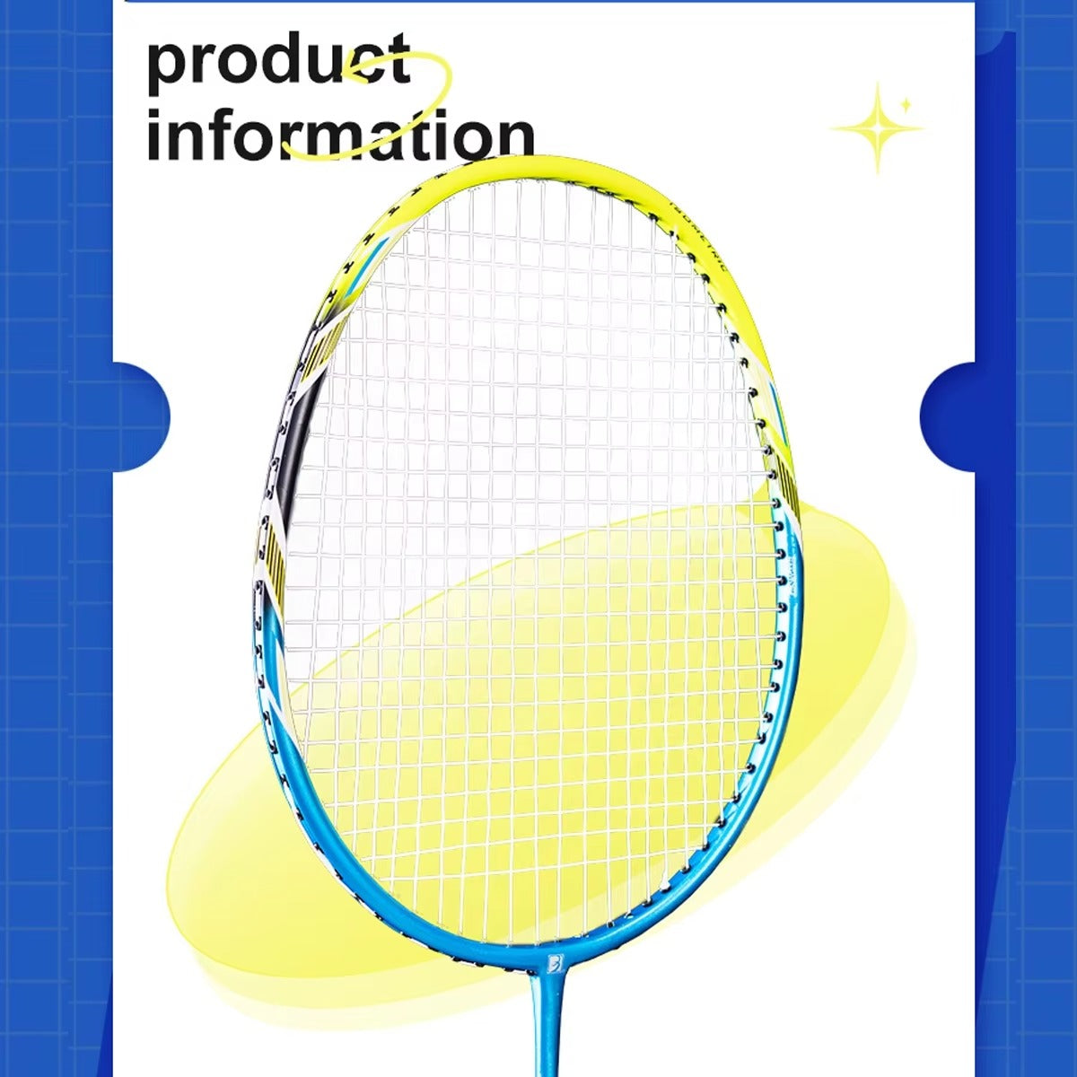 ALPSPORT POWER 3U G4 Carbon Fiber Badminton Racket- Black