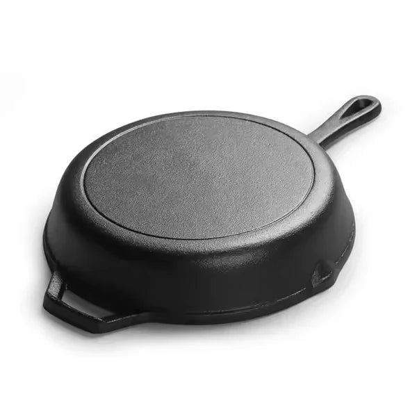 Happiness CAST IRON PAELLA SKILLET FRYING PAN - 30cm