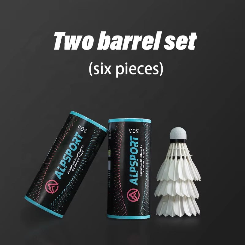 ALPSPORT 303 Goose Feather Badminton Shuttlecocks- 3pcs/Tube