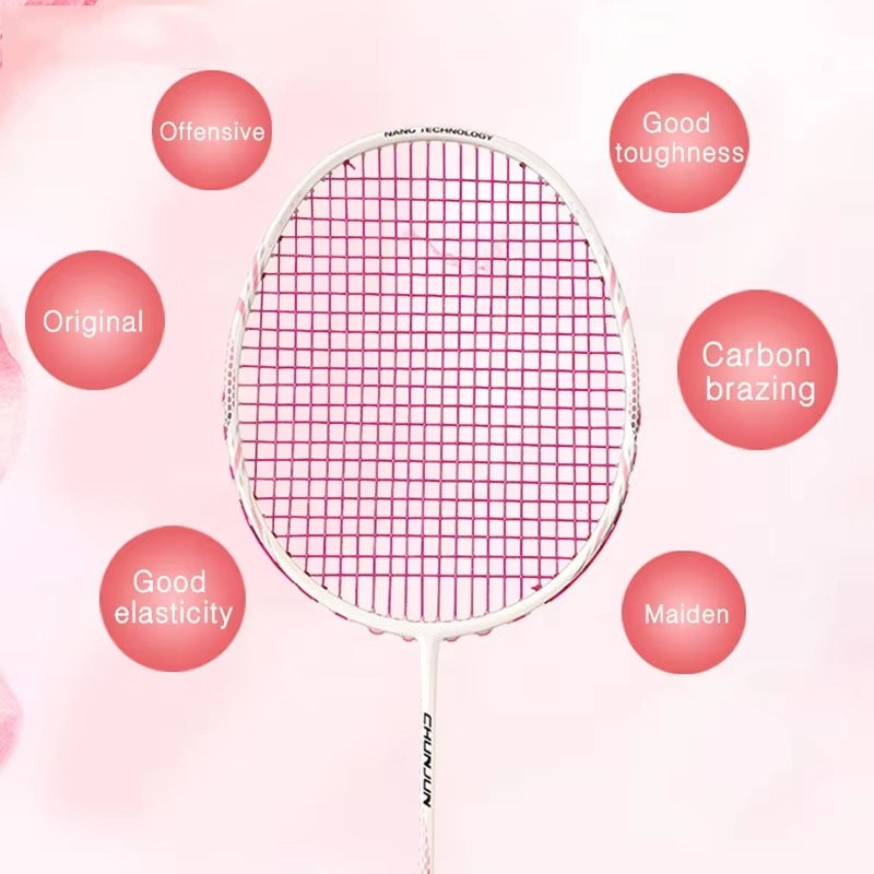 ALPSPORT CY 8U/G5 22-28Lbs Lightweight Carbon Fiber Badminton Racket (Single)