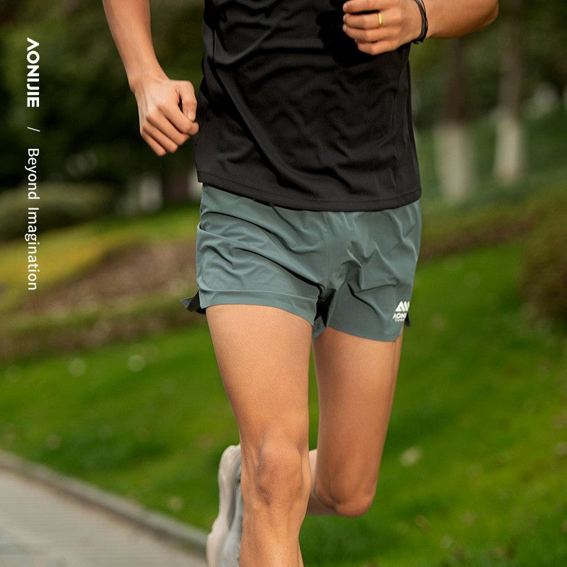 AONIJIE FM5199 Outdoor Sports Shorts for Men - BLACK