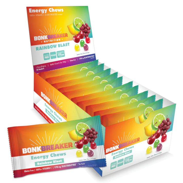 BonkBreaker Electrolytes RAINBOW BLAST Energy Chews - 8ct. Packet