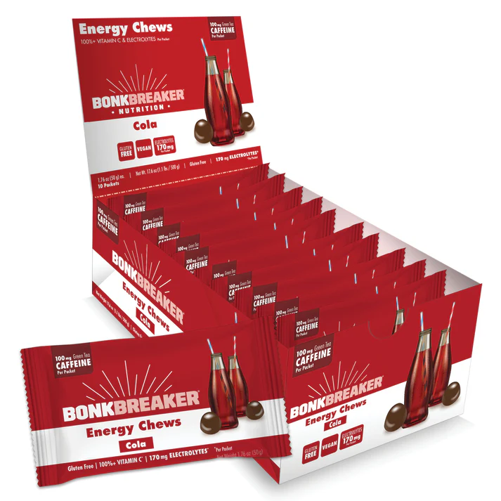 BonkBreaker Electrolytes COLA W/ CAFFEINE Energy Chews - 8ct. Packet