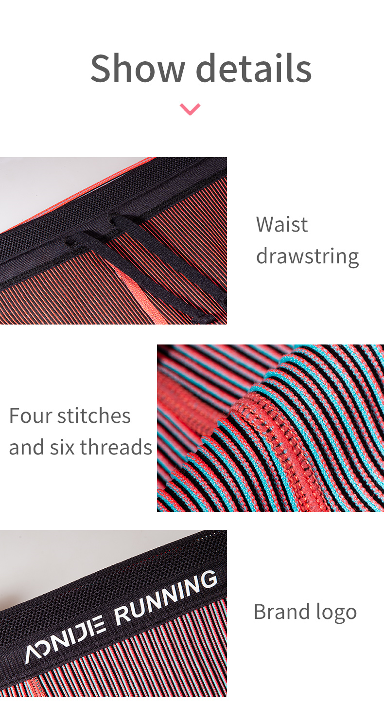 Aonijie FW5177 Running Sports COMPRESSION SHORTS for Women -- RED LARGE