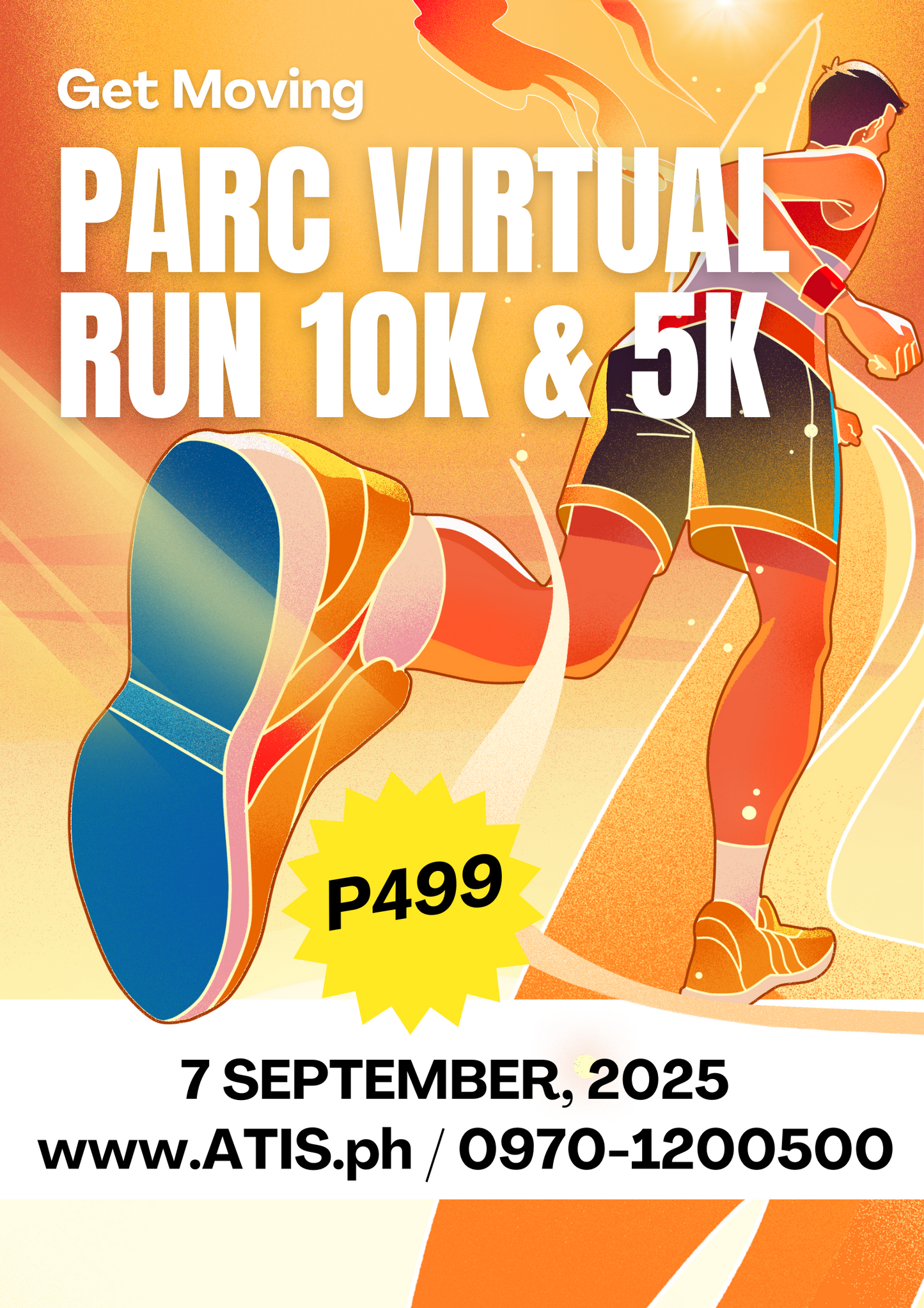 SEPTEMBER 7 - PARC VIRTUAL RUN 5km & 10km